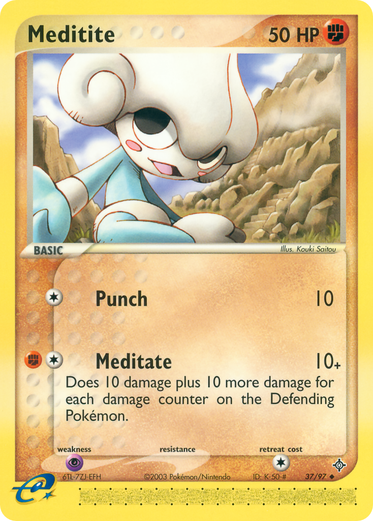 Meditite 37/97 — Pokémon EX Dragon