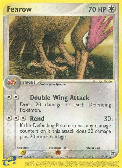 Fearow 37/100 — Pokémon EX Sandstorm