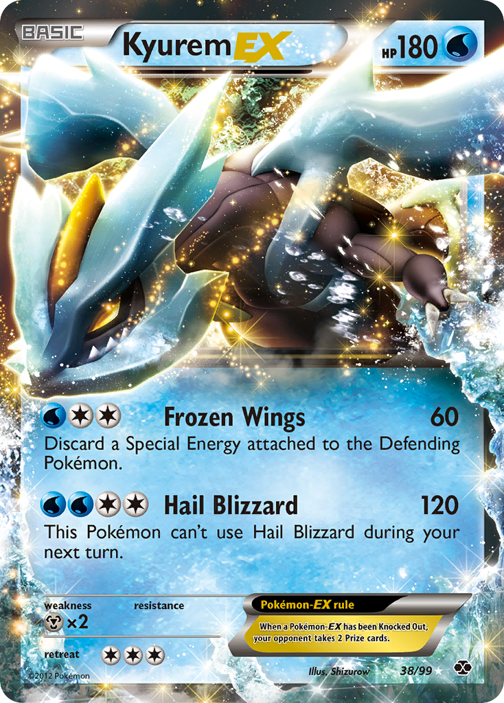 Kyurem-EX 38/99 Pokémon Next Destinies (2012) English card — catalogue reference