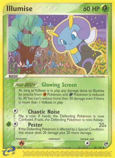 Illumise 38/100 — Pokémon EX Sandstorm