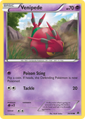 Venipede 38/98 Pokémon Emerging Powers (2011) English card — catalogue reference