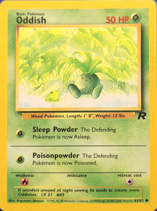 Oddish Common Team Rocket 63/82 MP