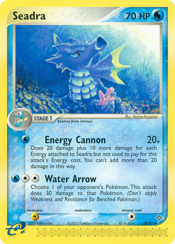 Seadra 39/97 — Pokémon EX Dragon