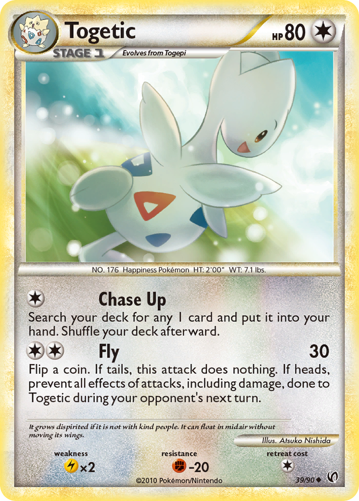 Togetic 39/90 Pokémon Undaunted (2010) English card — catalogue reference