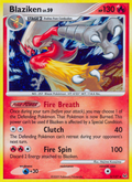 Blaziken 3/127 Pokémon Platinum (2009) English card — catalogue reference