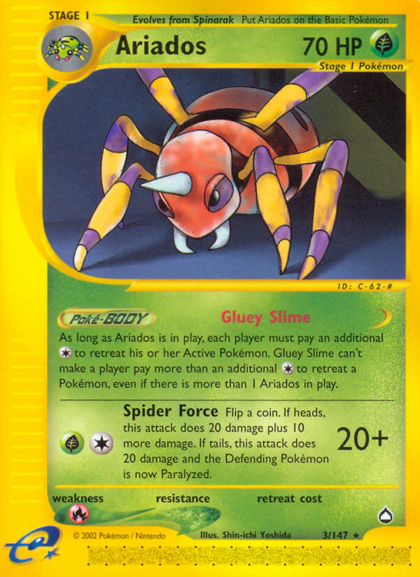 Ariados 3/147 — Pokémon Aquapolis