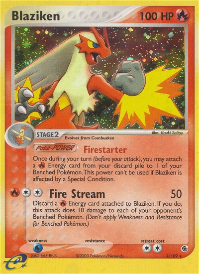 Blaziken 3/109 — Pokémon EX Ruby & Sapphire