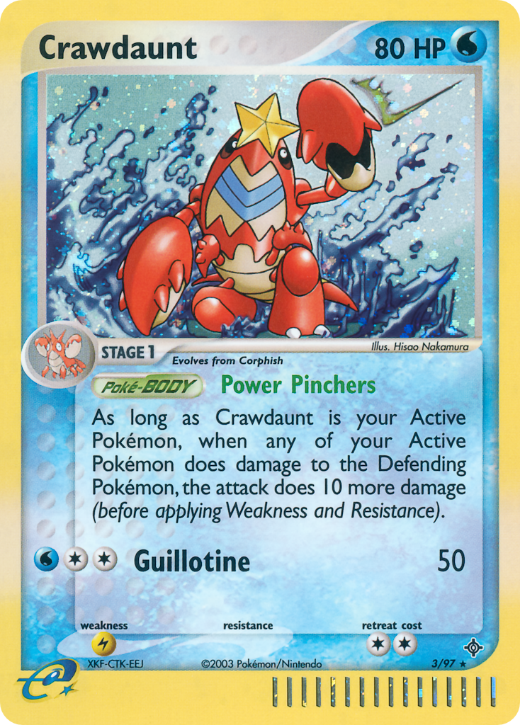 Crawdaunt 3/97 — Pokémon EX Dragon