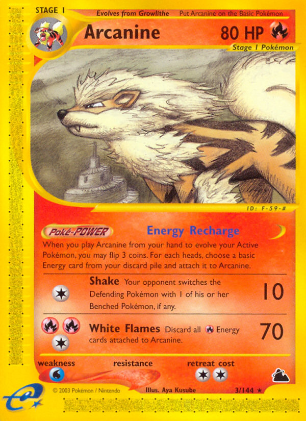Arcanine 3/144 — Pokémon Skyridge