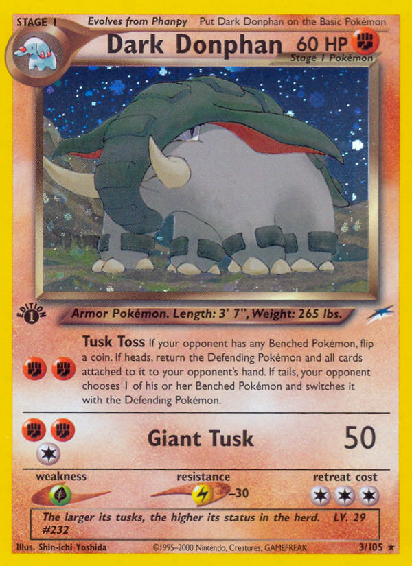 Dark Donphan 3/105 — Pokémon Neo Destiny