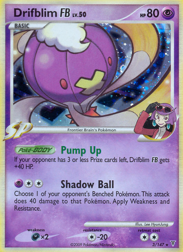 Drifblim FB 3/147 Pokémon Supreme Victors (2009) English card — catalogue reference