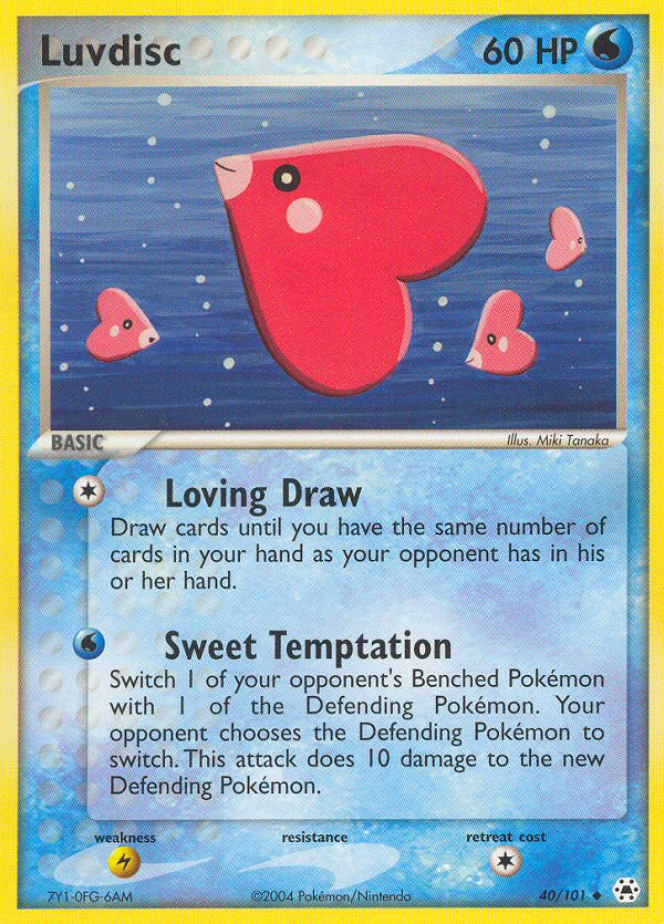 Luvdisc 40/101 EX Hidden Legends 2004
