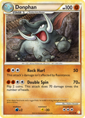 Donphan 40/123 Pokémon HeartGold & SoulSilver (2010) English card — catalogue reference