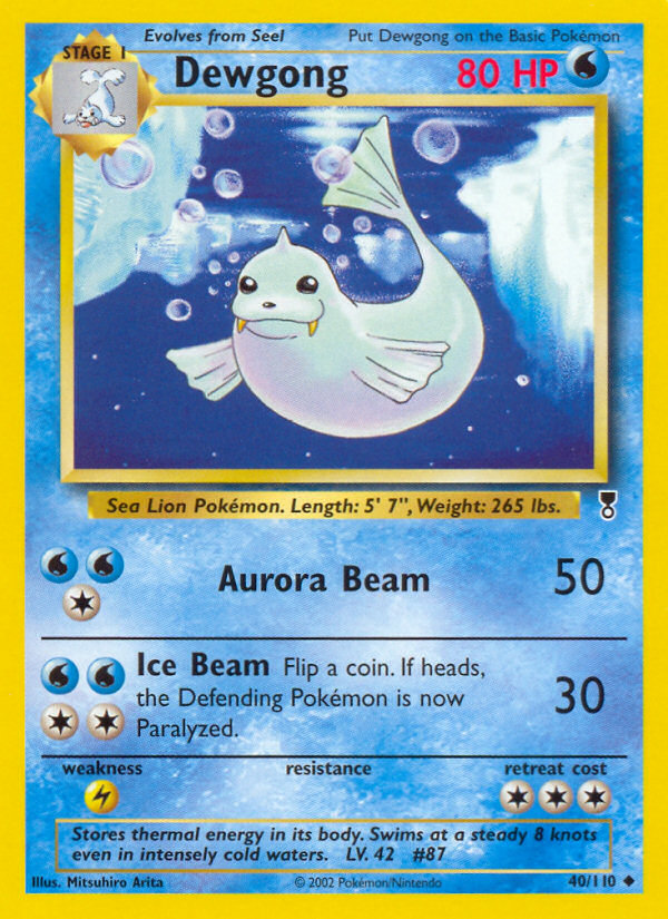 Dewgong 40/110 — Pokémon Legendary Collection