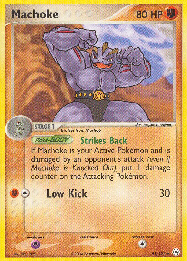 Machoke 41/101 EX Hidden Legends 2004