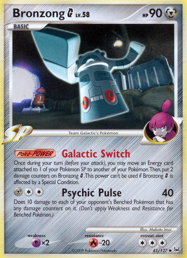 Bronzong G 41/127 Pokémon Platinum (2009) English card — catalogue reference