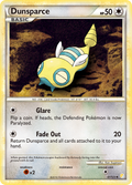 Dunsparce 41/123 Pokémon HeartGold & SoulSilver (2010) English card — catalogue reference
