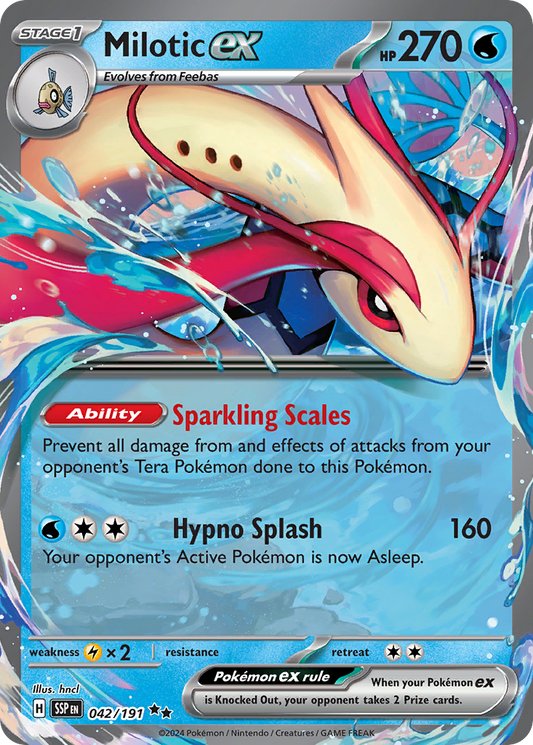 Pokemon Milotic ex Surging Sparks 042/191