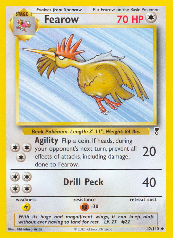 Fearow 42/110 — Pokémon Legendary Collection