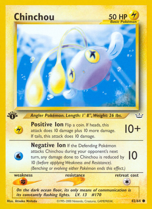 Chinchou 42/64 — Pokémon Neo Revelation