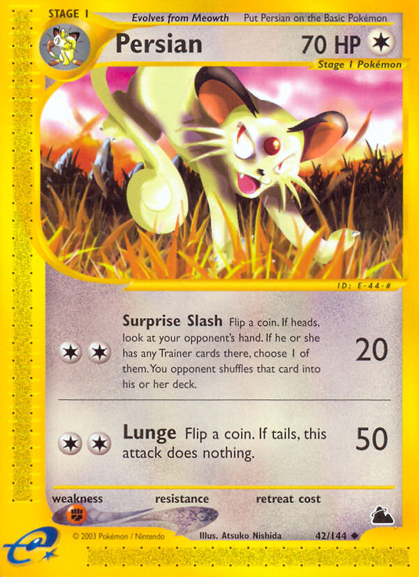Persian 42/144 — Pokémon Skyridge