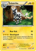 Zebstrika 43/114 Pokémon Black & White (2011) English card — catalogue reference