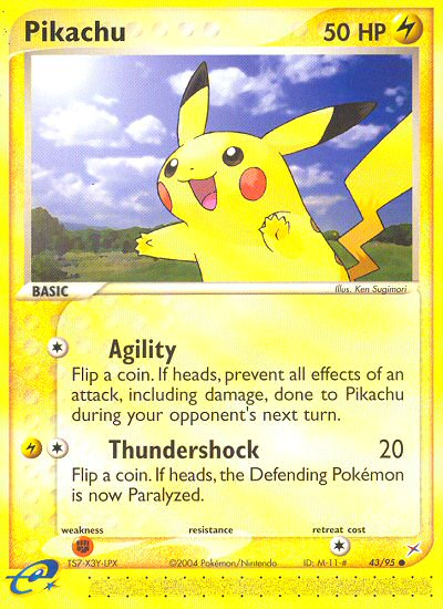 Pikachu 43/95 — Pokémon EX Team Magma vs Team Aqua