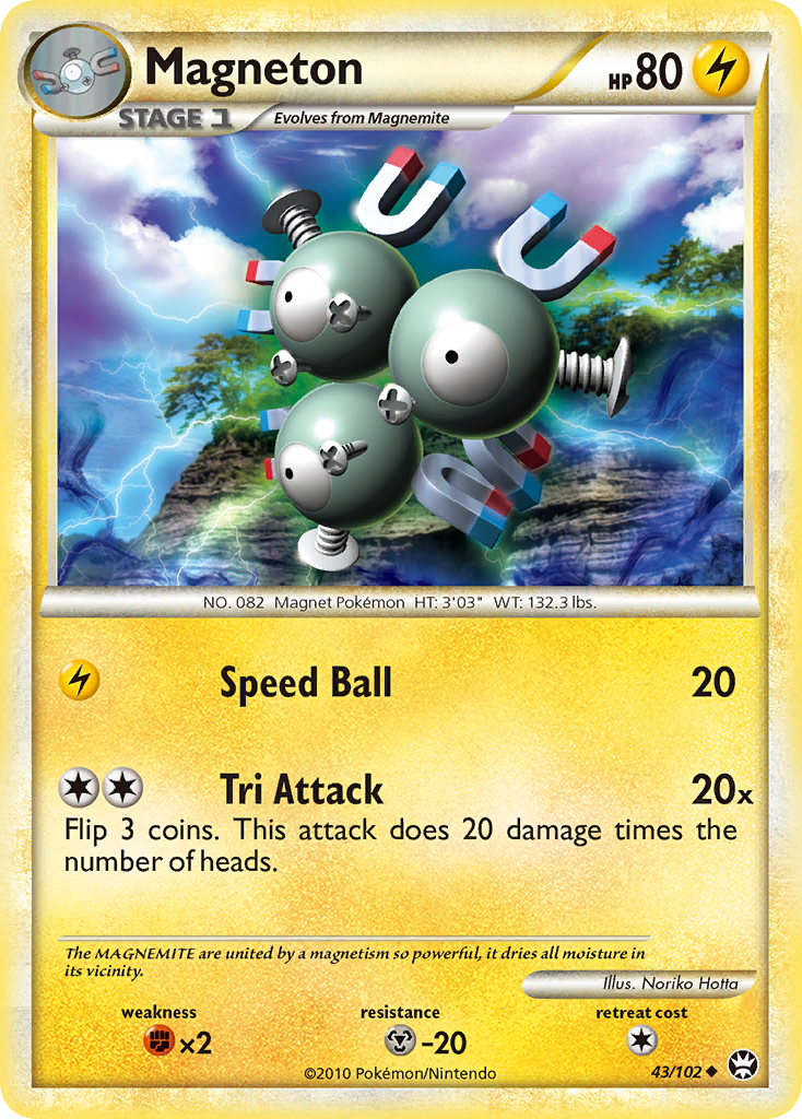 Magneton 43/102 Pokémon Triumphant (2010) English card — catalogue reference