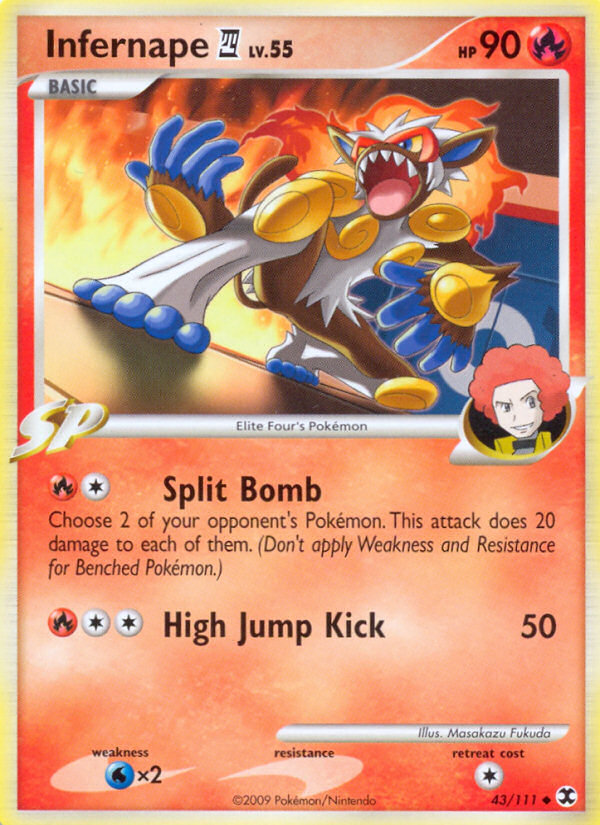 Infernape E4 43/111 Pokémon Rising Rivals (2009) English card — catalogue reference