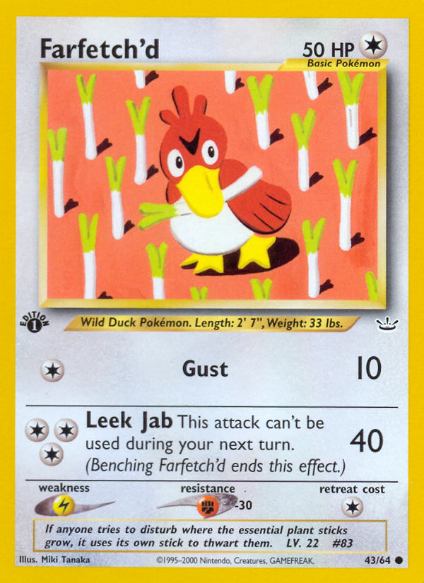 Farfetch'd 43/64 — Pokémon Neo Revelation