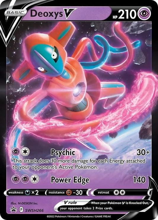 Deoxys V Promo SWSH: Sword & Shield Promo Cards SWSH266 MP (Back)