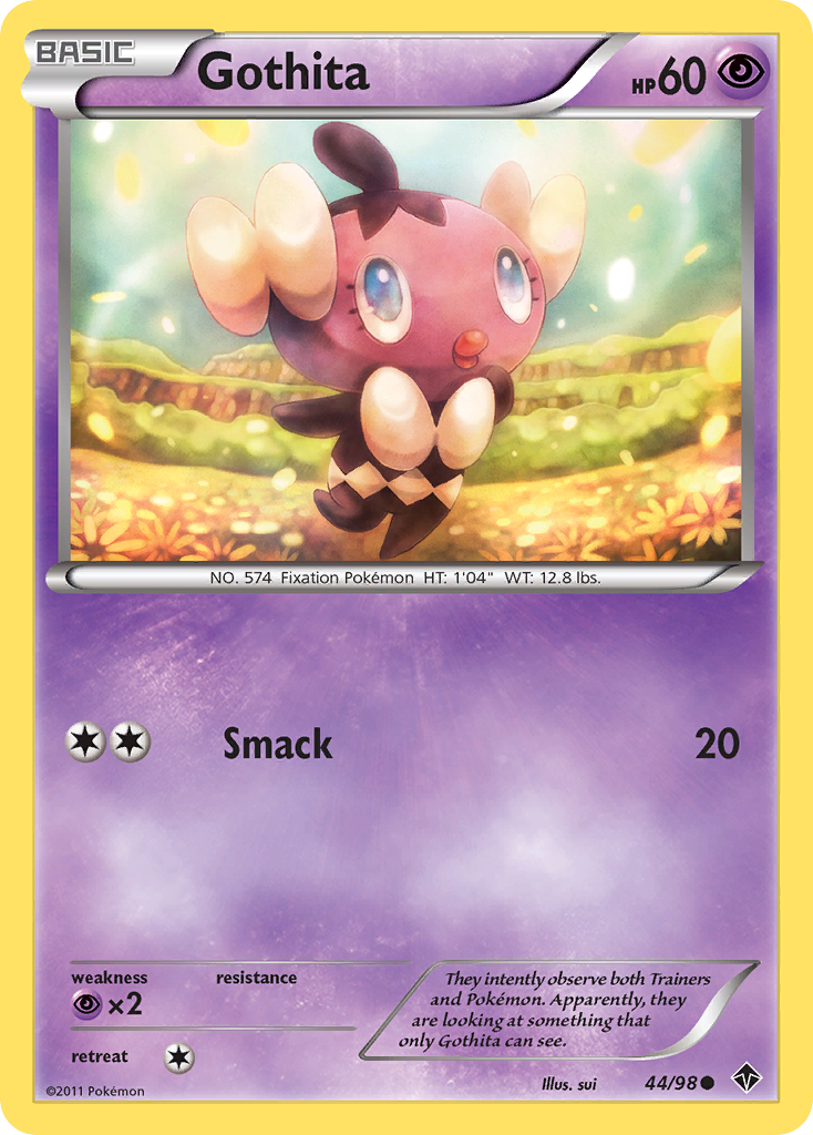 Gothita 44/98 Pokémon Emerging Powers (2011) English card — catalogue reference