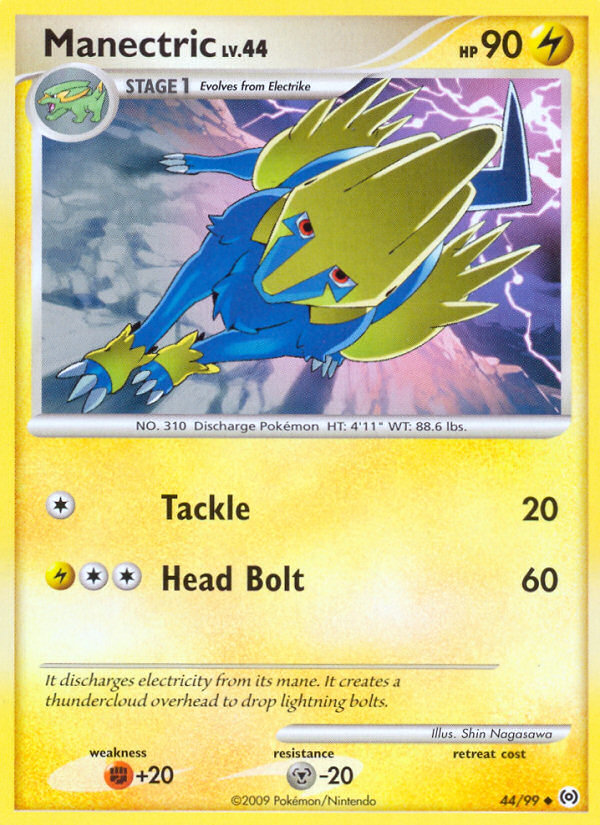 Manectric 44/99 Pokémon Arceus (2009) English card — catalogue reference