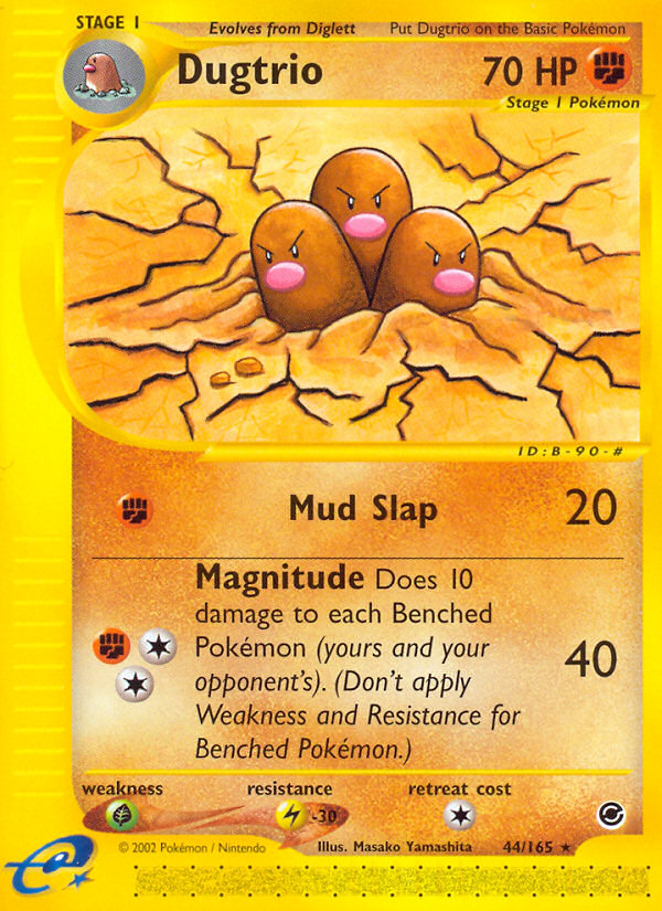 Dugtrio 44/165 — Pokémon Expedition Base Set
