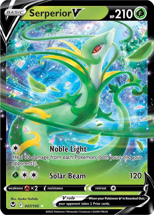 Serperior V Ultra Rare SWSH12: Silver Tempest 007/195 NM (Back)
