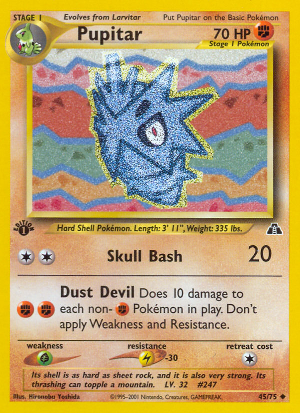 Pupitar 45/75 — Pokémon Neo Discovery