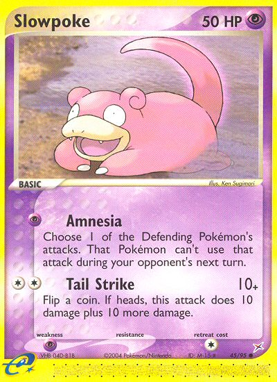 Slowpoke 45/95 — Pokémon EX Team Magma vs Team Aqua