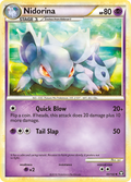 Nidorina 45/102 Pokémon Triumphant (2010) English card — catalogue reference