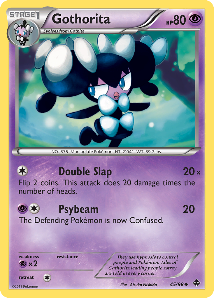 Gothorita 45/98 Pokémon Emerging Powers (2011) English card — catalogue reference