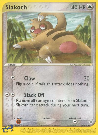 Slakoth 45/109 — Pokémon EX Ruby & Sapphire