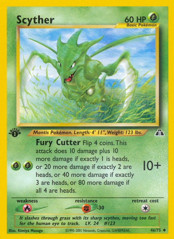 Scyther 46/75 — Pokémon Neo Discovery