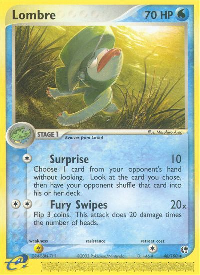 Lombre 46/100 — Pokémon EX Sandstorm