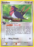 Swellow 46/109 — Pokémon EX Ruby & Sapphire