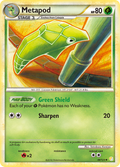 Metapod 46/123 Pokémon HeartGold & SoulSilver (2010) English card — catalogue reference