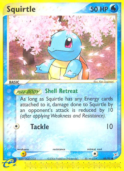 Squirtle 46/95 — Pokémon EX Team Magma vs Team Aqua