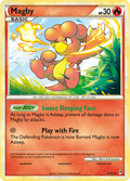 Magby 46/95 Pokémon Call of Legends (2011) English card — catalogue reference