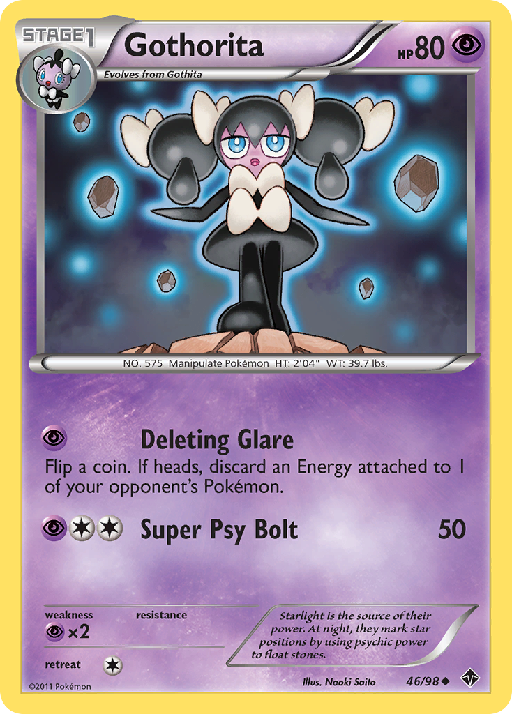 Gothorita 46/98 Pokémon Emerging Powers (2011) English card — catalogue reference