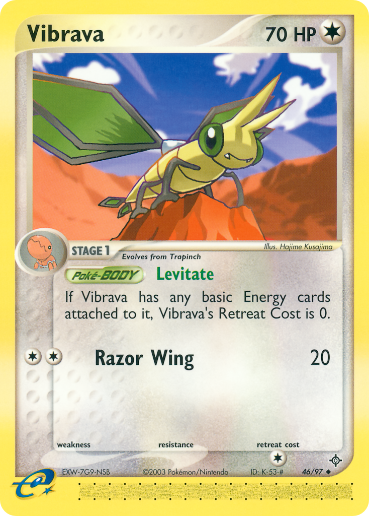 Vibrava 46/97 — Pokémon EX Dragon