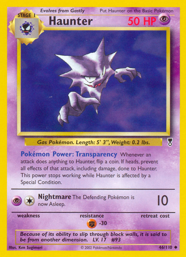 Haunter 46/110 — Pokémon Legendary Collection