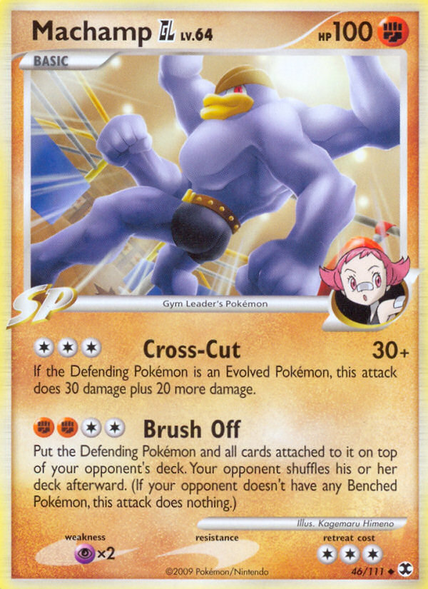 Machamp GL 46/111 Pokémon Rising Rivals (2009) English card — catalogue reference